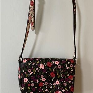 Kate Spade Floral Crossbody Bag - Black and Pink
